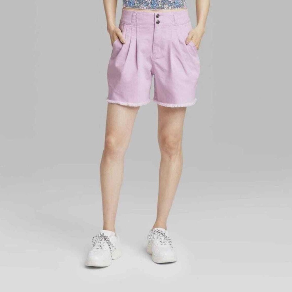Women’s Wild Fable High Rise A Line Lavender Shorts